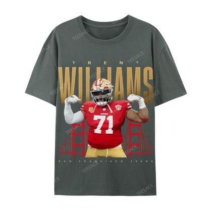 Casual Short Sleeve T-Shirt  Trent Williams Tee