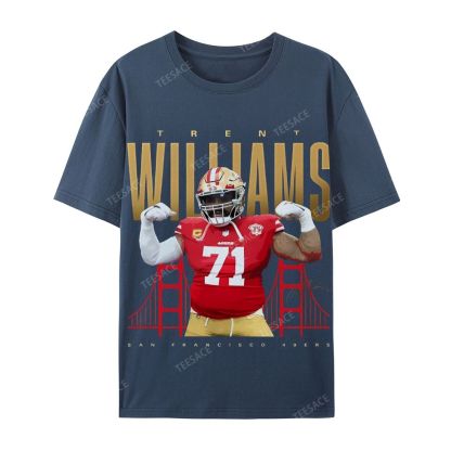 Casual Short Sleeve T-Shirt  Trent Williams Tee