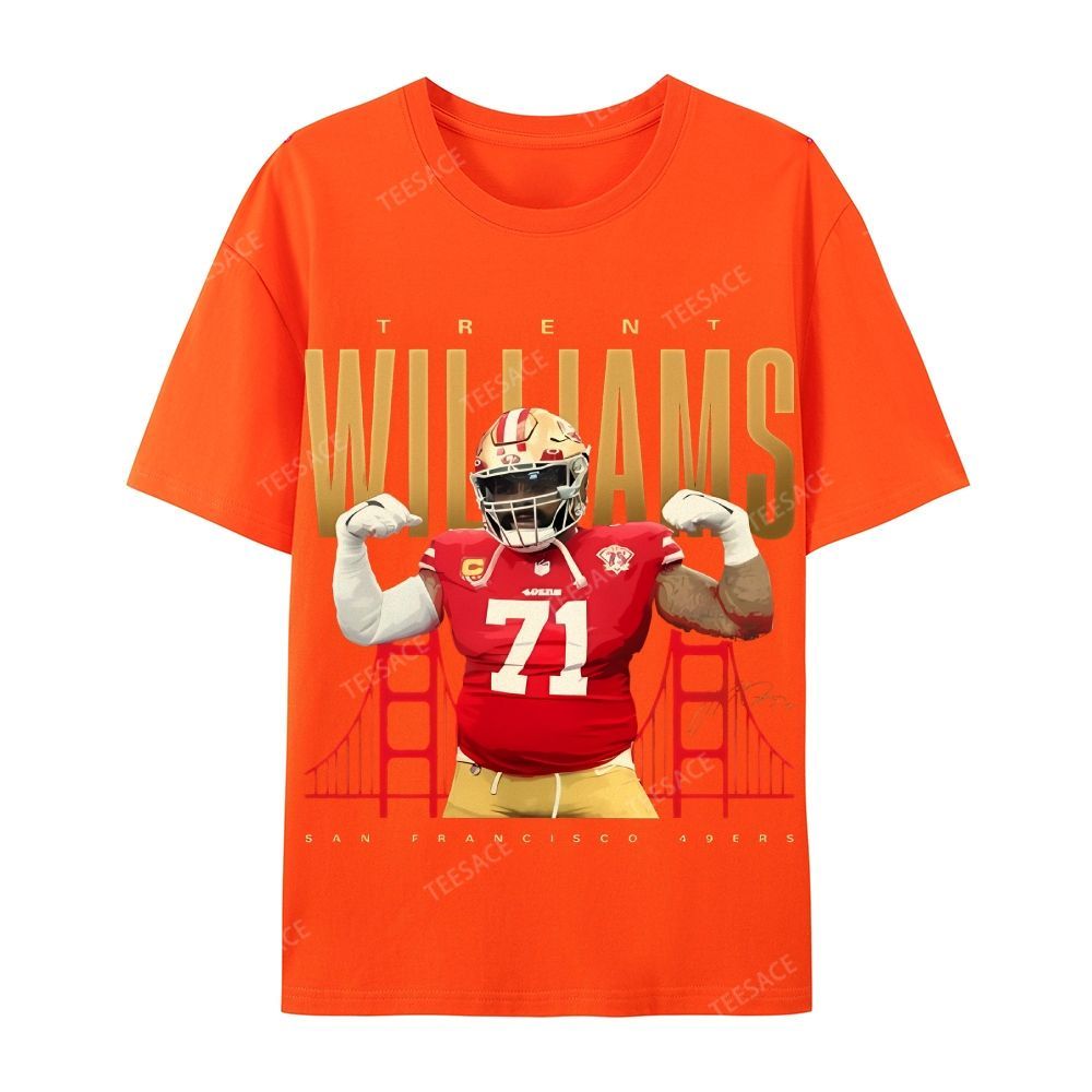 Casual Short Sleeve T-Shirt  Trent Williams Tee