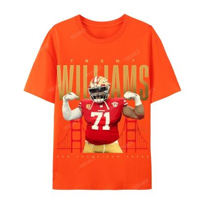 Casual Short Sleeve T-Shirt  Trent Williams Tee