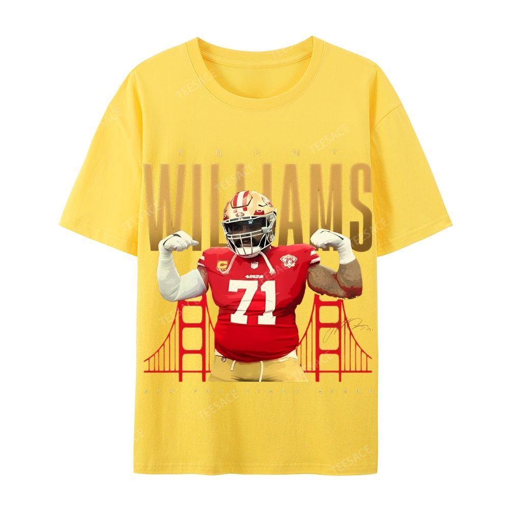 Casual Short Sleeve T-Shirt  Trent Williams Tee