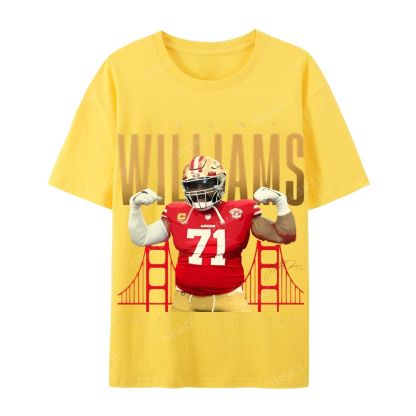Casual Short Sleeve T-Shirt  Trent Williams Tee