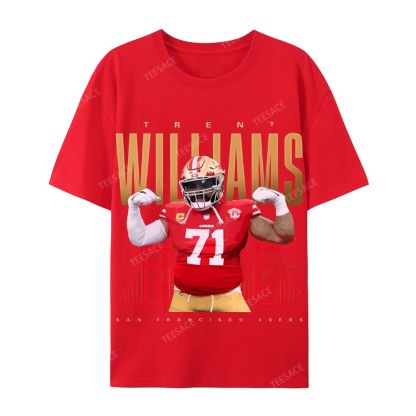 Casual Short Sleeve T-Shirt  Trent Williams Tee