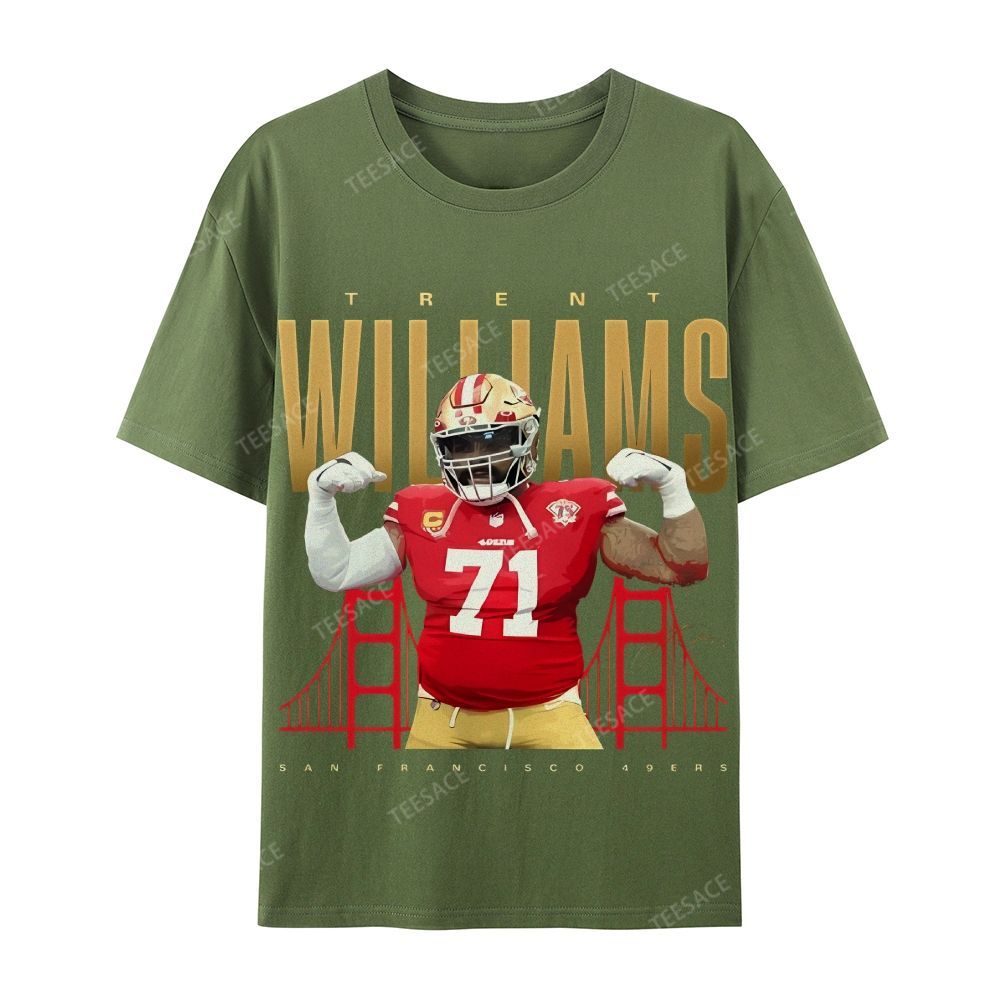 Casual Short Sleeve T-Shirt  Trent Williams Tee