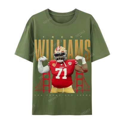 Casual Short Sleeve T-Shirt  Trent Williams Tee