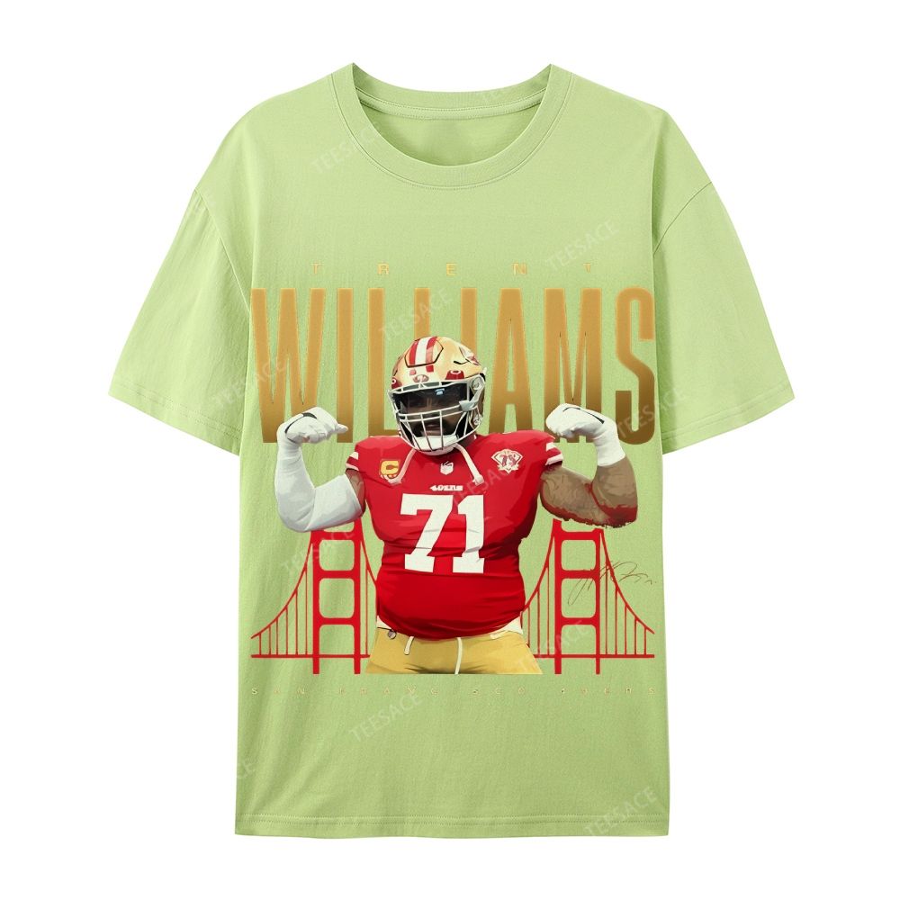 Casual Short Sleeve T-Shirt  Trent Williams Tee