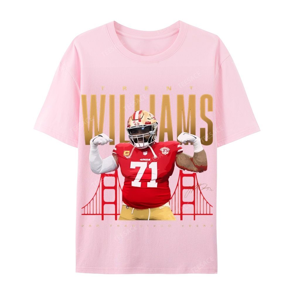 Casual Short Sleeve T-Shirt  Trent Williams Tee