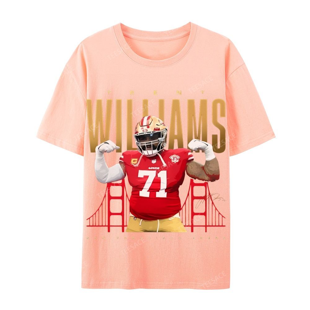 Casual Short Sleeve T-Shirt  Trent Williams Tee