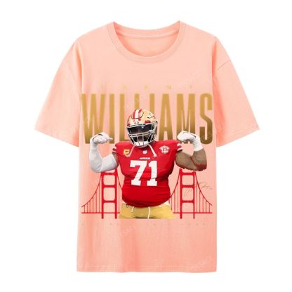 Casual Short Sleeve T-Shirt  Trent Williams Tee