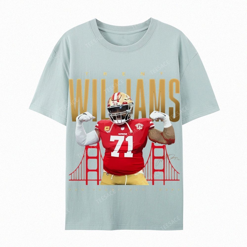 Casual Short Sleeve T-Shirt  Trent Williams Tee
