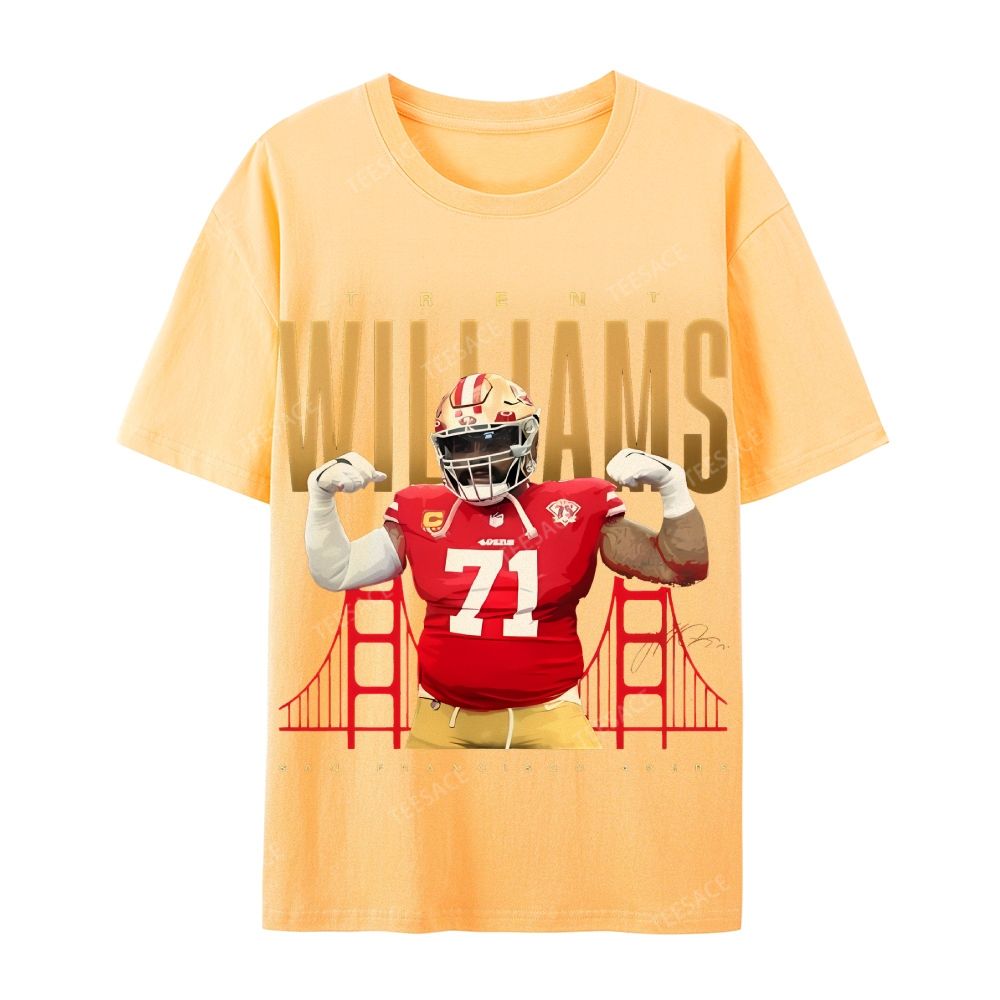 Casual Short Sleeve T-Shirt  Trent Williams Tee