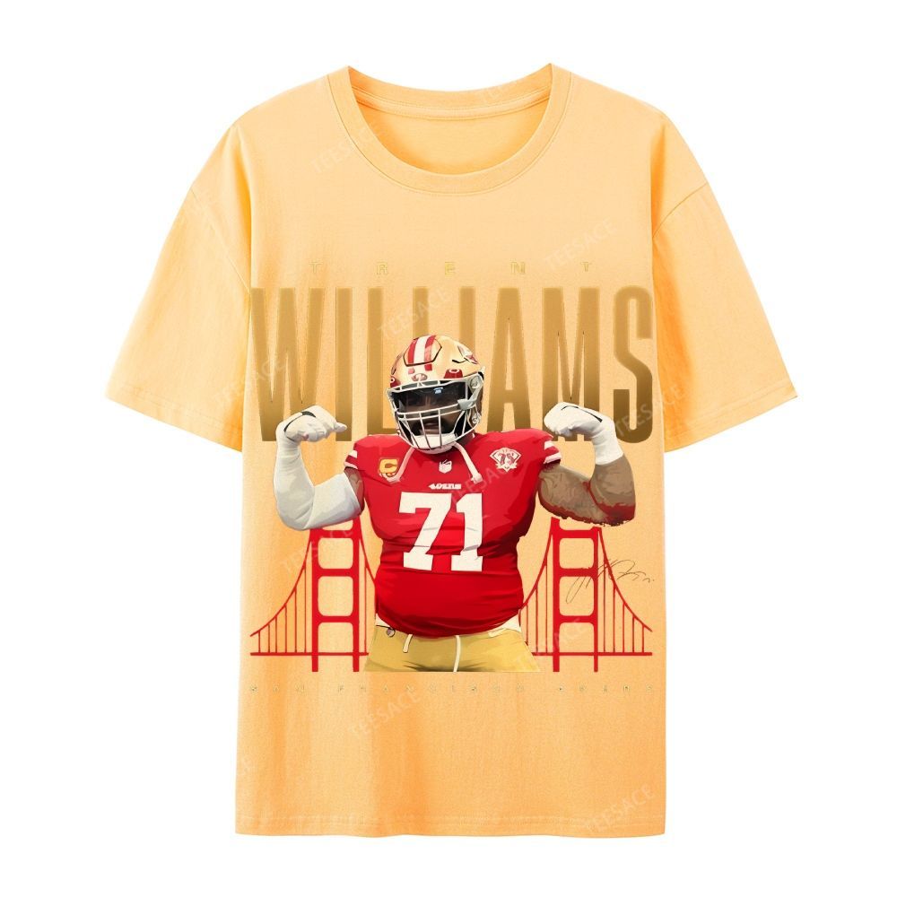 Casual Short Sleeve T-Shirt  Trent Williams Tee