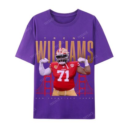 Casual Short Sleeve T-Shirt  Trent Williams Tee