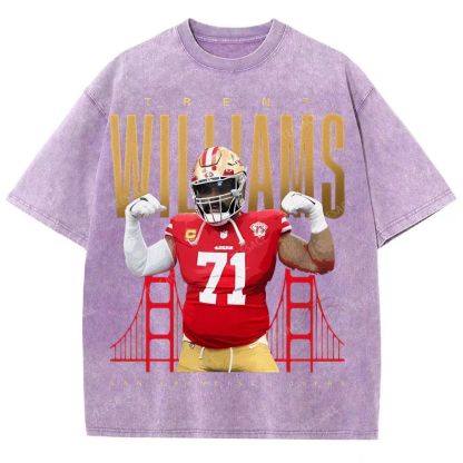 Unisex Fit Washed T-Shirt Trent Williams Tee