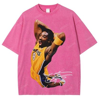 Unisex Fit Washed T-Shirt KOBE AND JORDAN 10.24