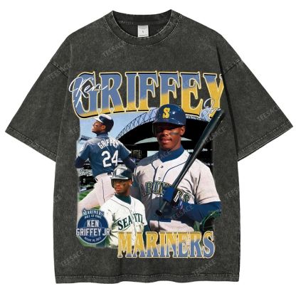 Unisex Washed T-Shirt KEN GRIFFEY JR TEE