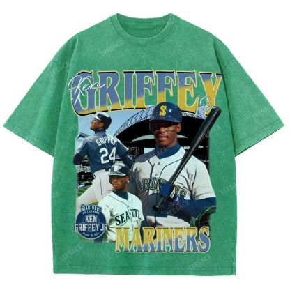 Unisex Washed T-Shirt KEN GRIFFEY JR TEE