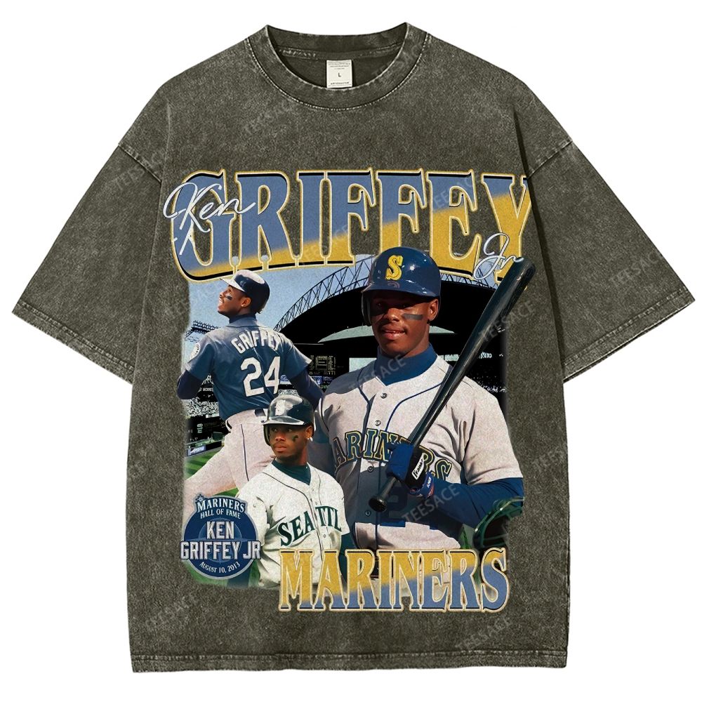 Unisex Washed T-Shirt KEN GRIFFEY JR TEE