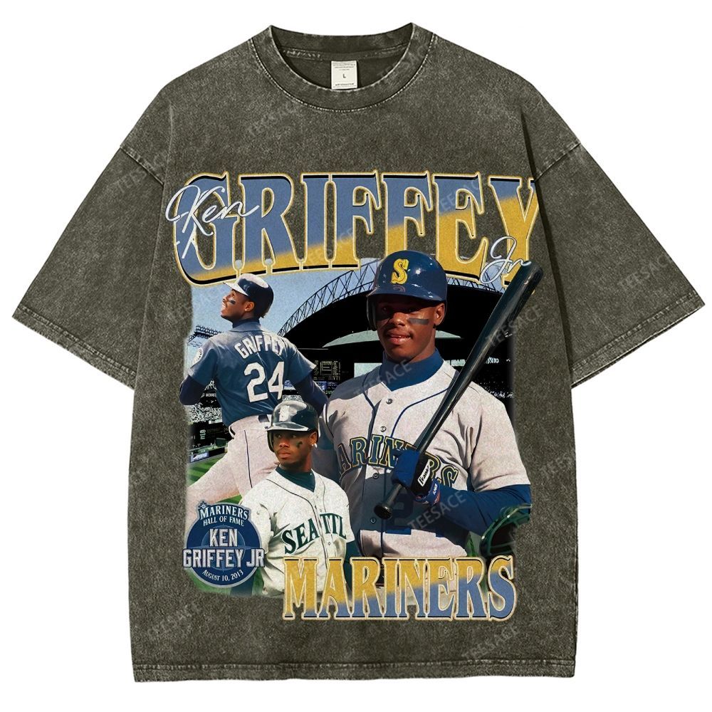 Unisex Washed T-Shirt KEN GRIFFEY JR TEE