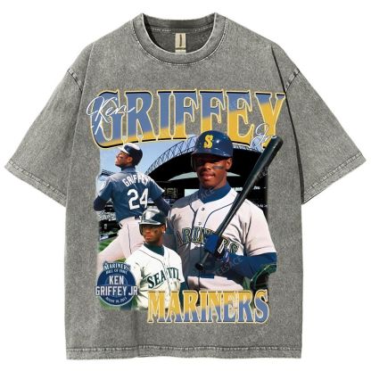 Unisex Washed T-Shirt KEN GRIFFEY JR TEE