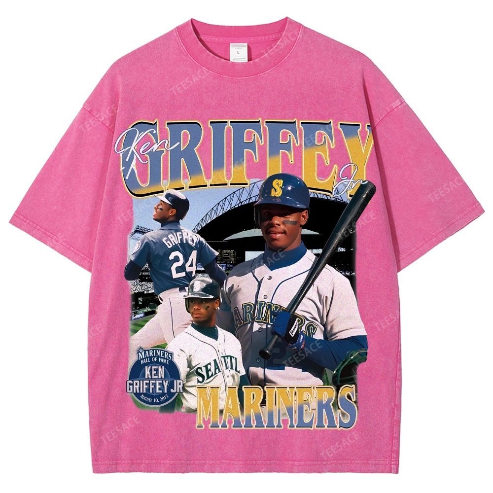 Unisex Washed T-Shirt KEN GRIFFEY JR TEE