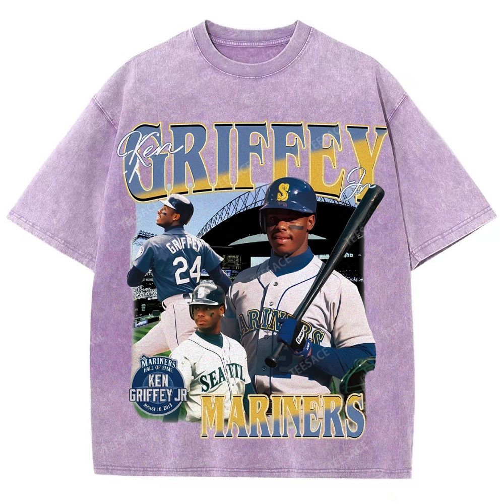 Unisex Washed T-Shirt KEN GRIFFEY JR TEE