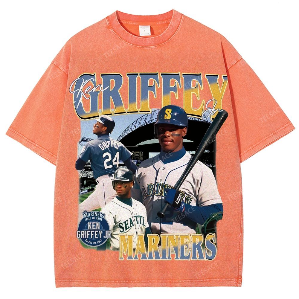 Unisex Washed T-Shirt KEN GRIFFEY JR TEE