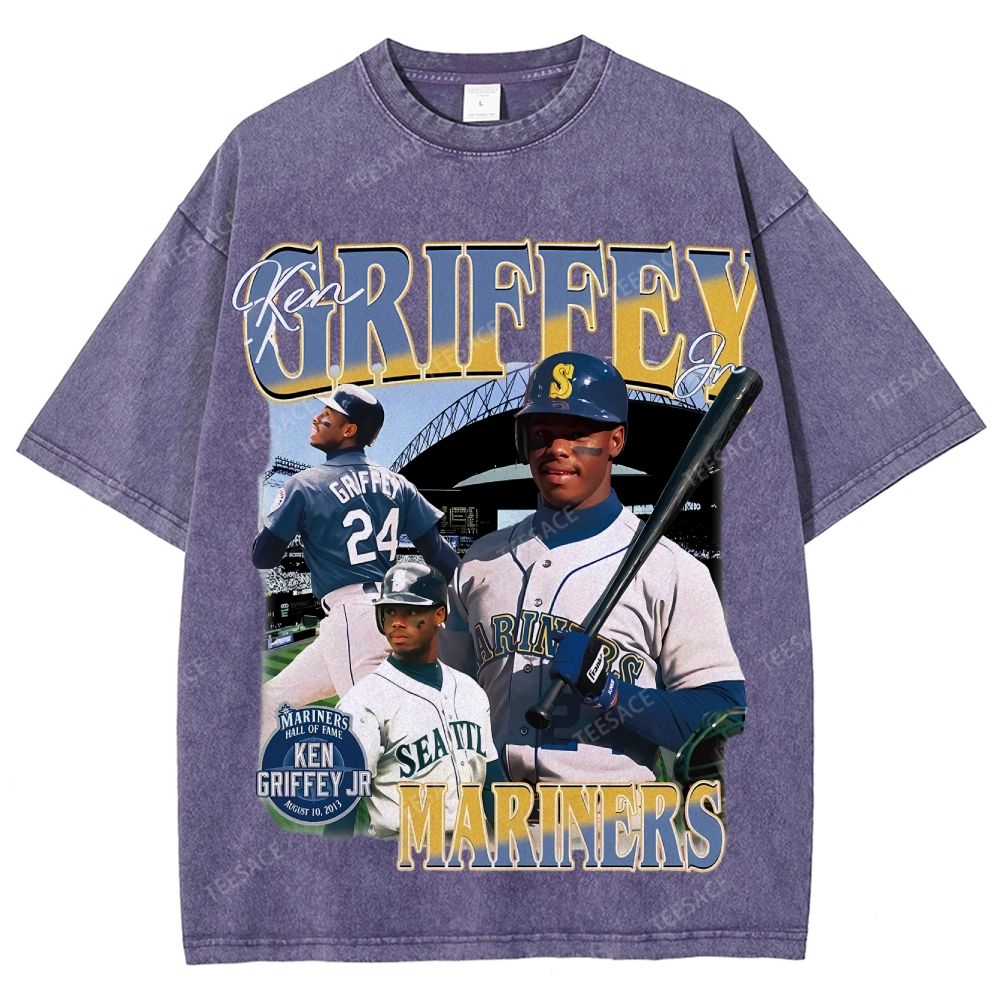 Unisex Washed T-Shirt KEN GRIFFEY JR TEE