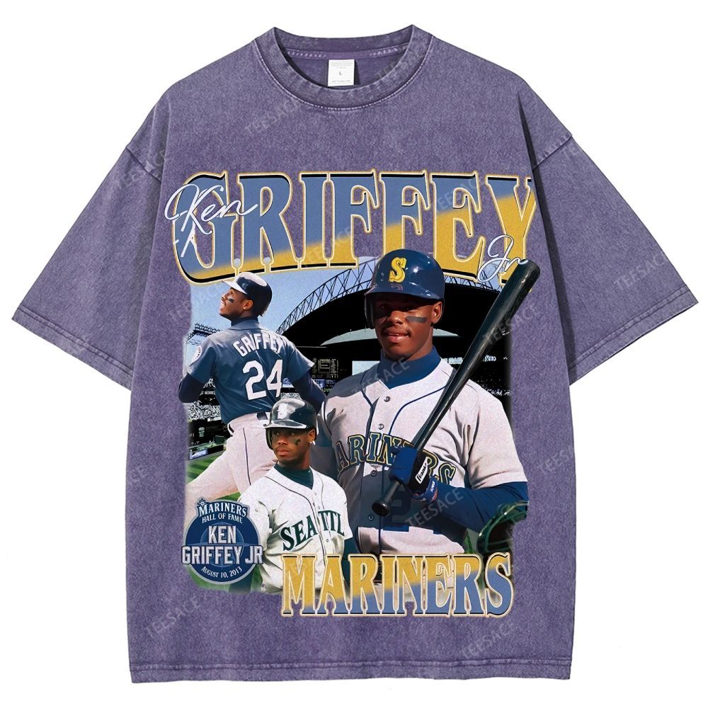 Unisex Washed T-Shirt KEN GRIFFEY JR TEE