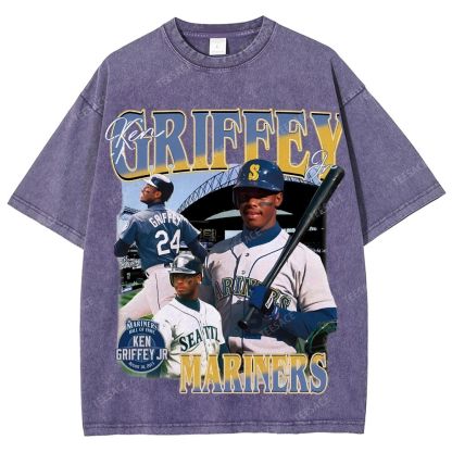 Unisex Washed T-Shirt KEN GRIFFEY JR TEE