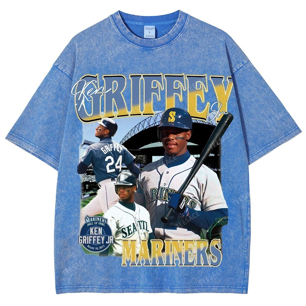 Unisex Washed T-Shirt KEN GRIFFEY JR TEE