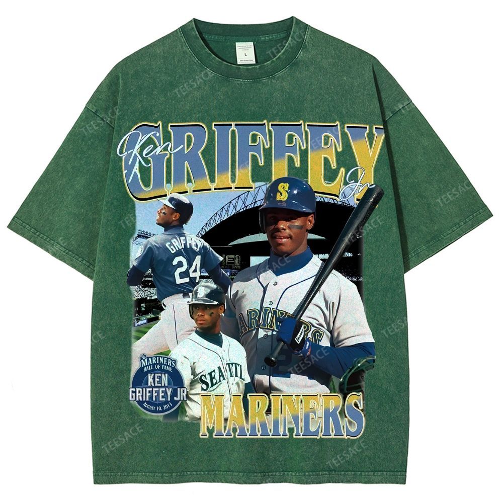 Unisex Washed T-Shirt KEN GRIFFEY JR TEE