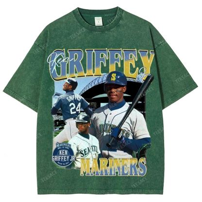 Unisex Washed T-Shirt KEN GRIFFEY JR TEE