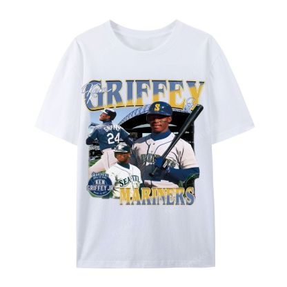 Casual Short Sleeve T-Shirt KEN GRIFFEY JR TEE
