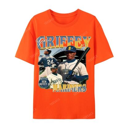 Casual Short Sleeve T-Shirt KEN GRIFFEY JR TEE