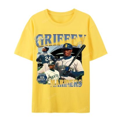 Casual Short Sleeve T-Shirt KEN GRIFFEY JR TEE