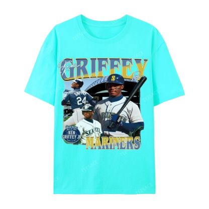Casual Short Sleeve T-Shirt KEN GRIFFEY JR TEE