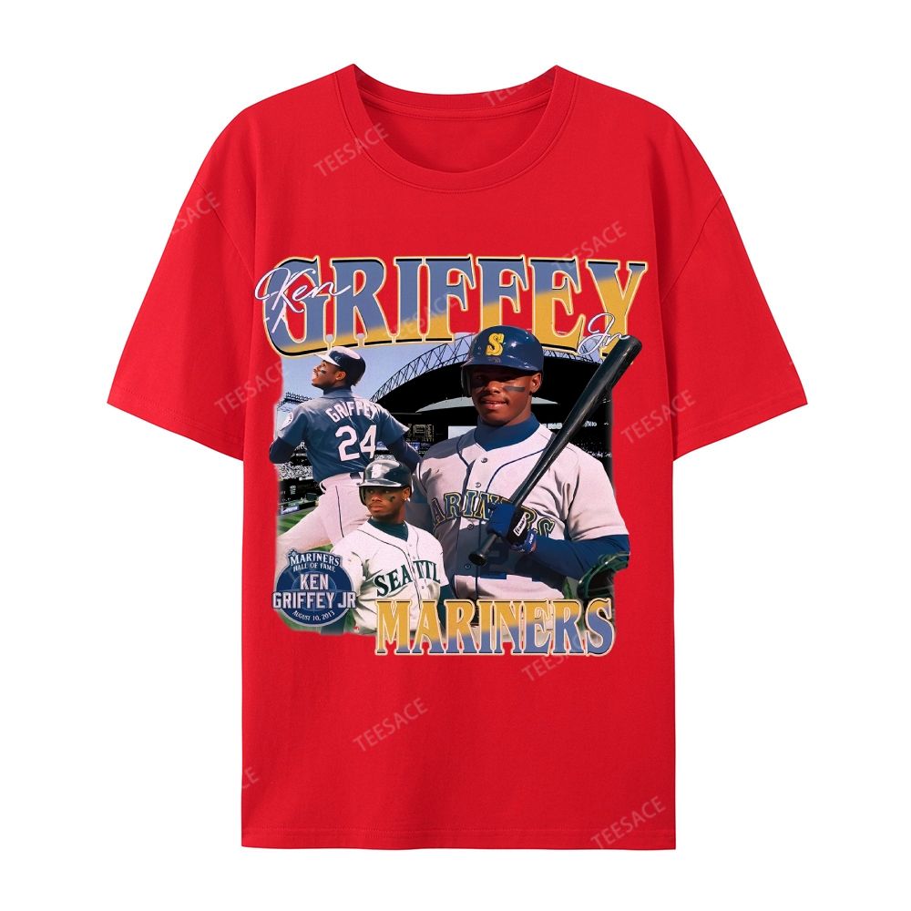 Casual Short Sleeve T-Shirt KEN GRIFFEY JR TEE