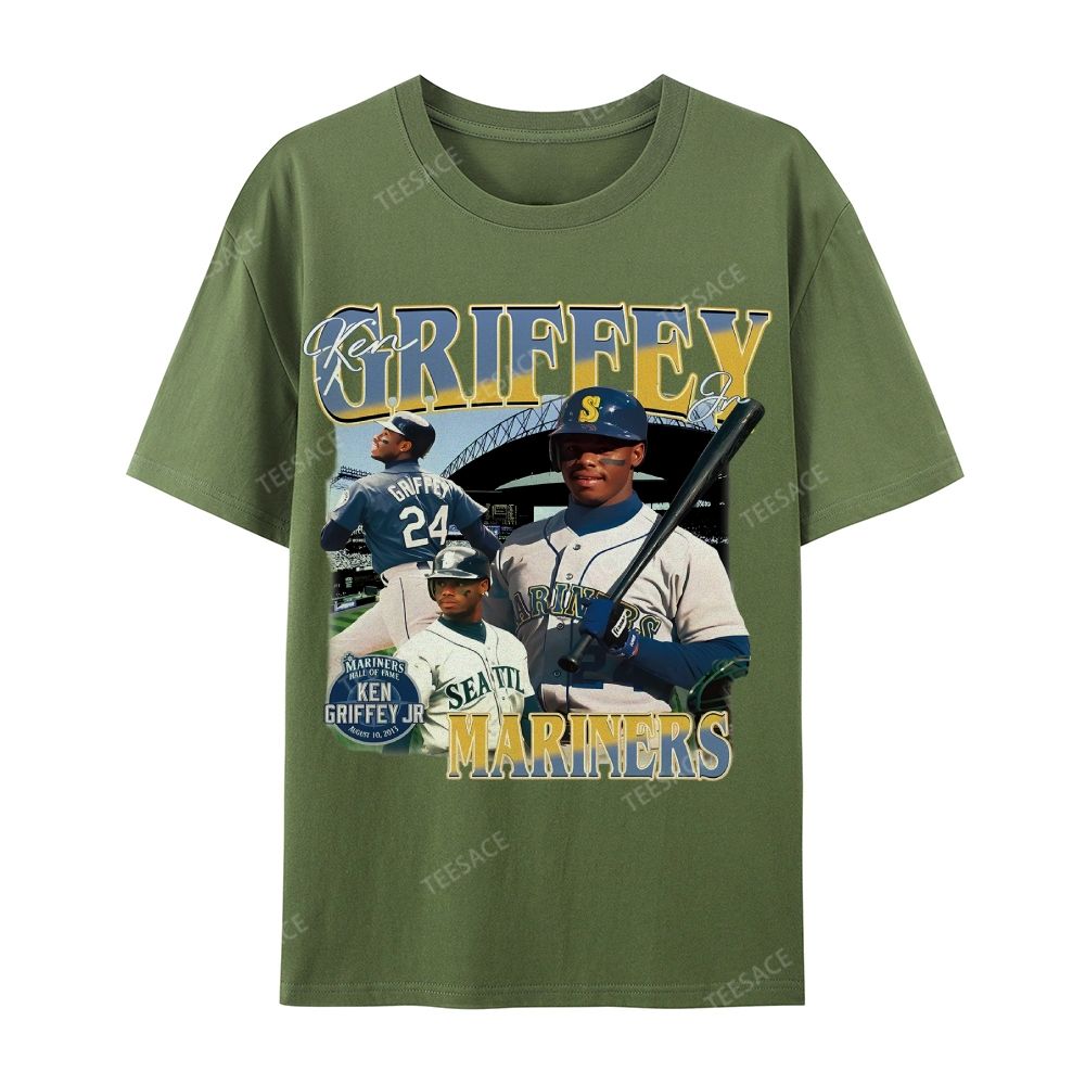 Casual Short Sleeve T-Shirt KEN GRIFFEY JR TEE