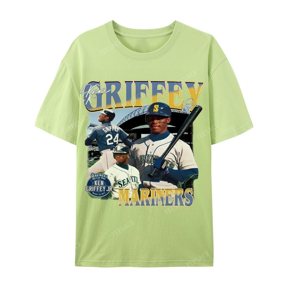 Casual Short Sleeve T-Shirt KEN GRIFFEY JR TEE
