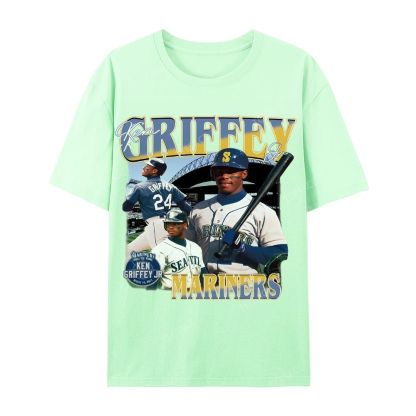 Casual Short Sleeve T-Shirt KEN GRIFFEY JR TEE