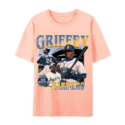Casual Short Sleeve T-Shirt KEN GRIFFEY JR TEE