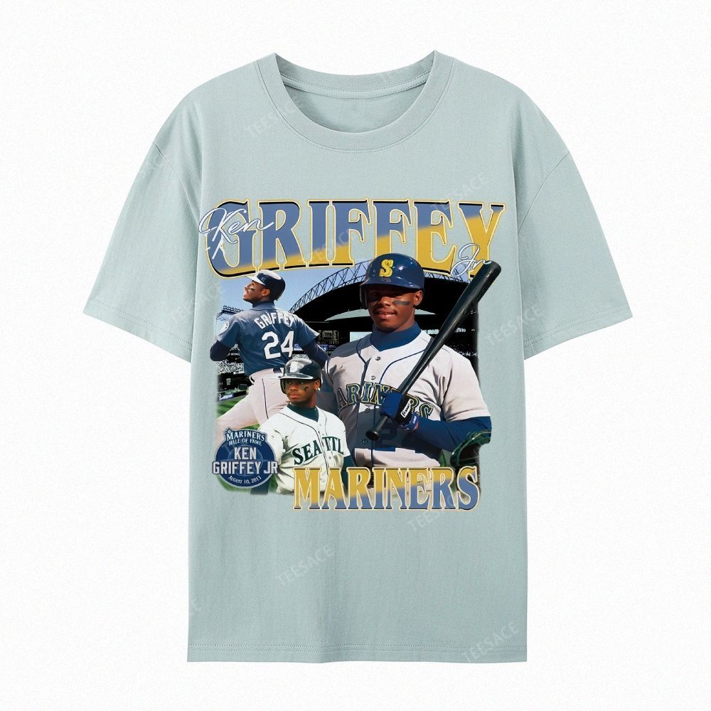 Casual Short Sleeve T-Shirt KEN GRIFFEY JR TEE