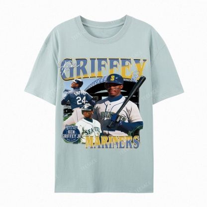 Casual Short Sleeve T-Shirt KEN GRIFFEY JR TEE