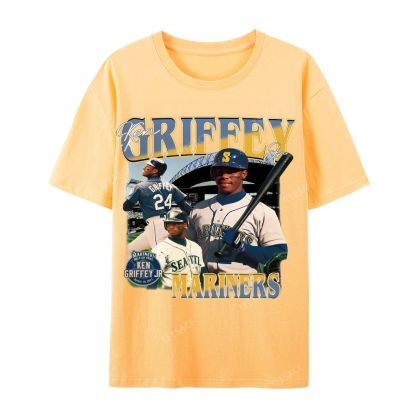 Casual Short Sleeve T-Shirt KEN GRIFFEY JR TEE