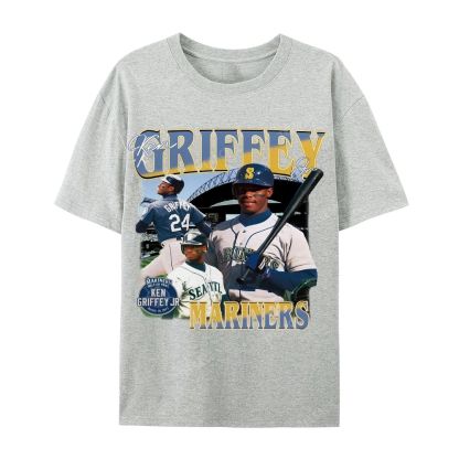 Casual Short Sleeve T-Shirt KEN GRIFFEY JR TEE