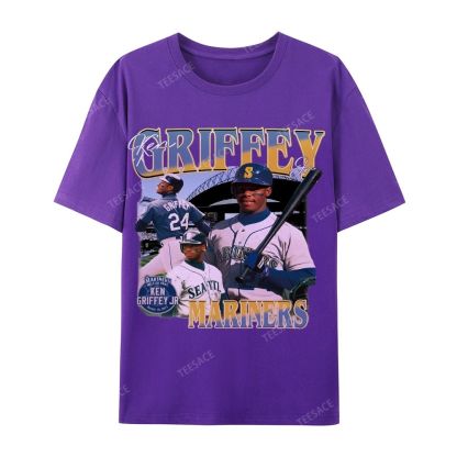 Casual Short Sleeve T-Shirt KEN GRIFFEY JR TEE