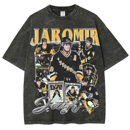 Unisex Fit Washed T-Shirt JAROMIR JAGR TEE