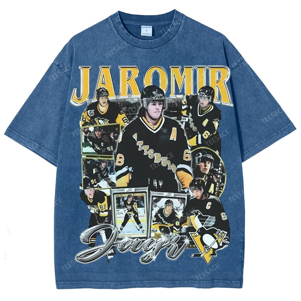Unisex Fit Washed T-Shirt JAROMIR JAGR TEE