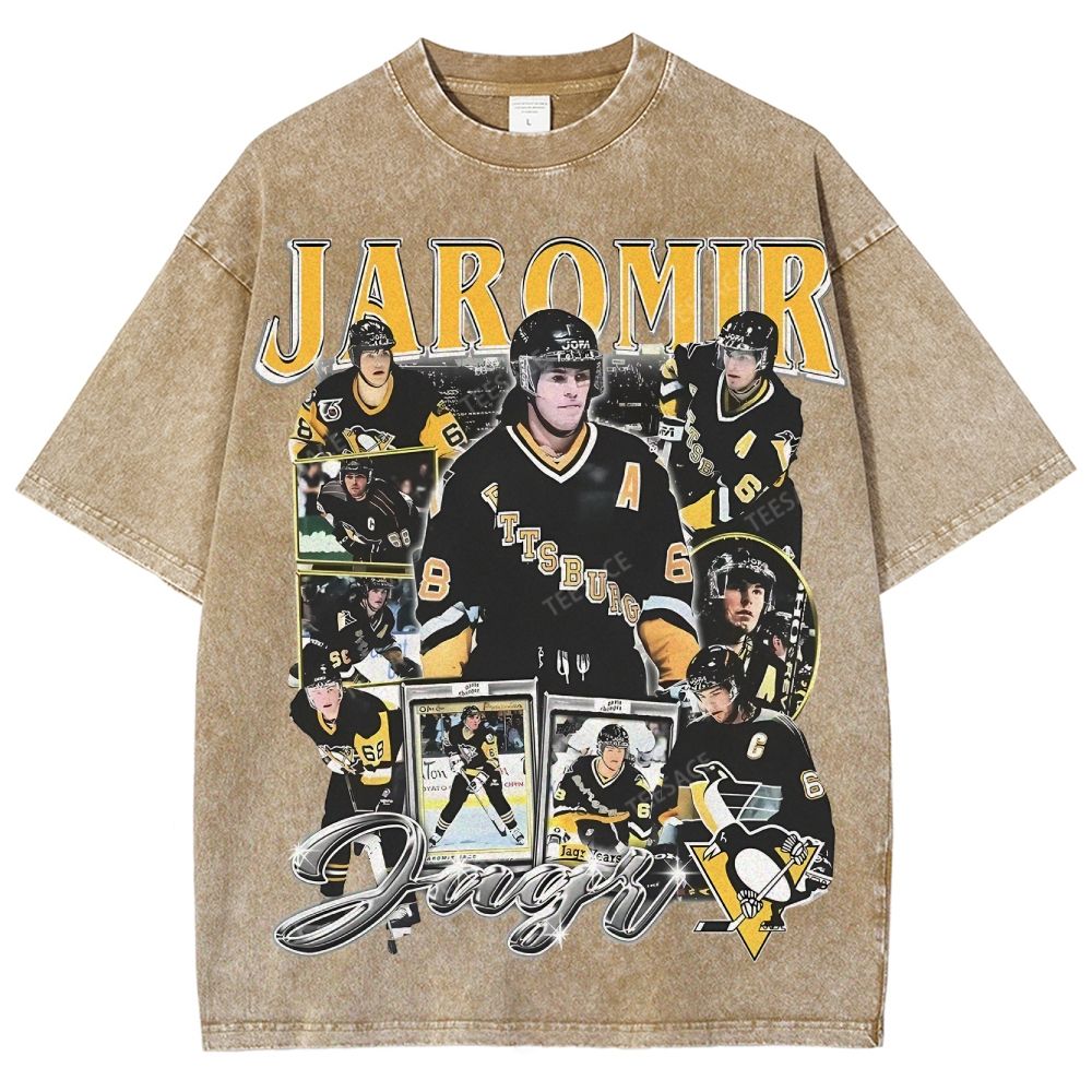 Unisex Fit Washed T-Shirt JAROMIR JAGR TEE